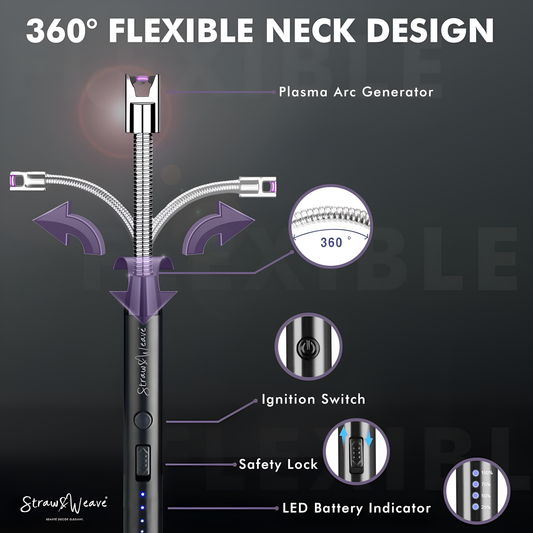 Diagram of a plasma arc generator with labeled parts on a dark background